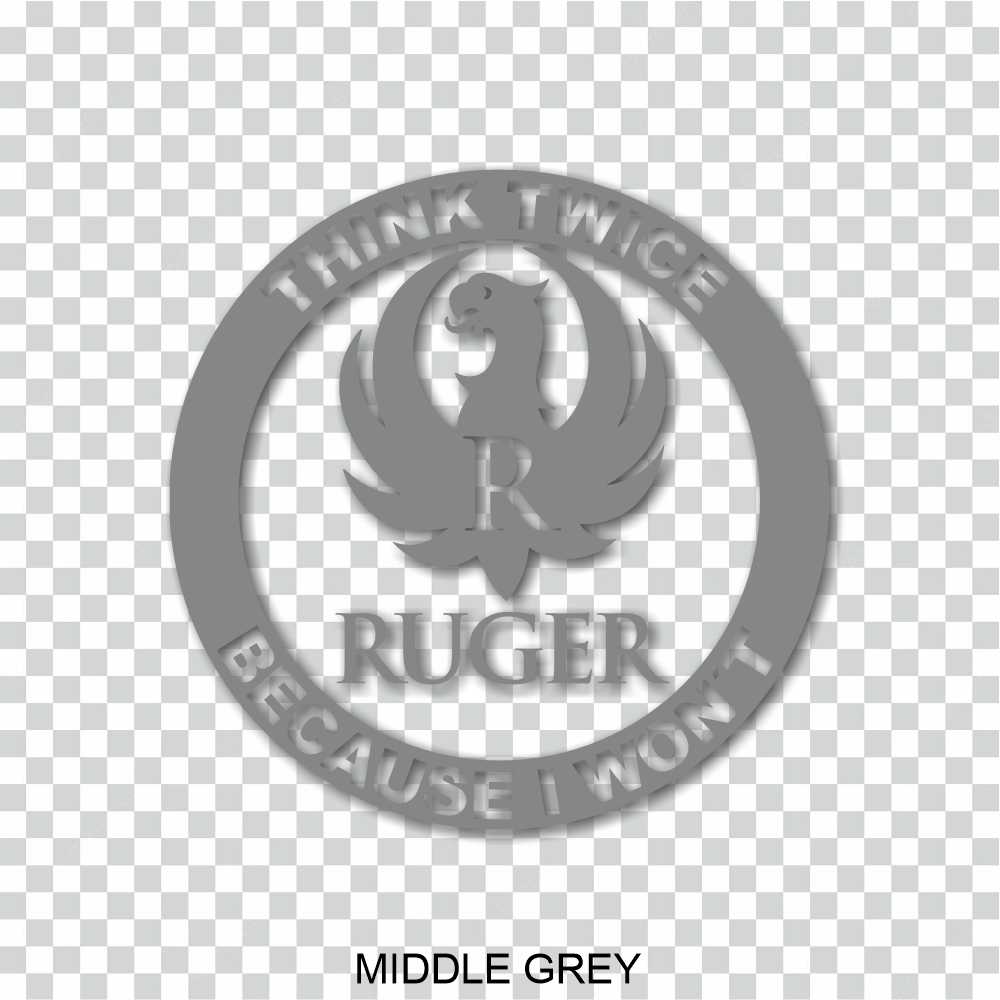 protected by ruger firearms vinyl decal sticker