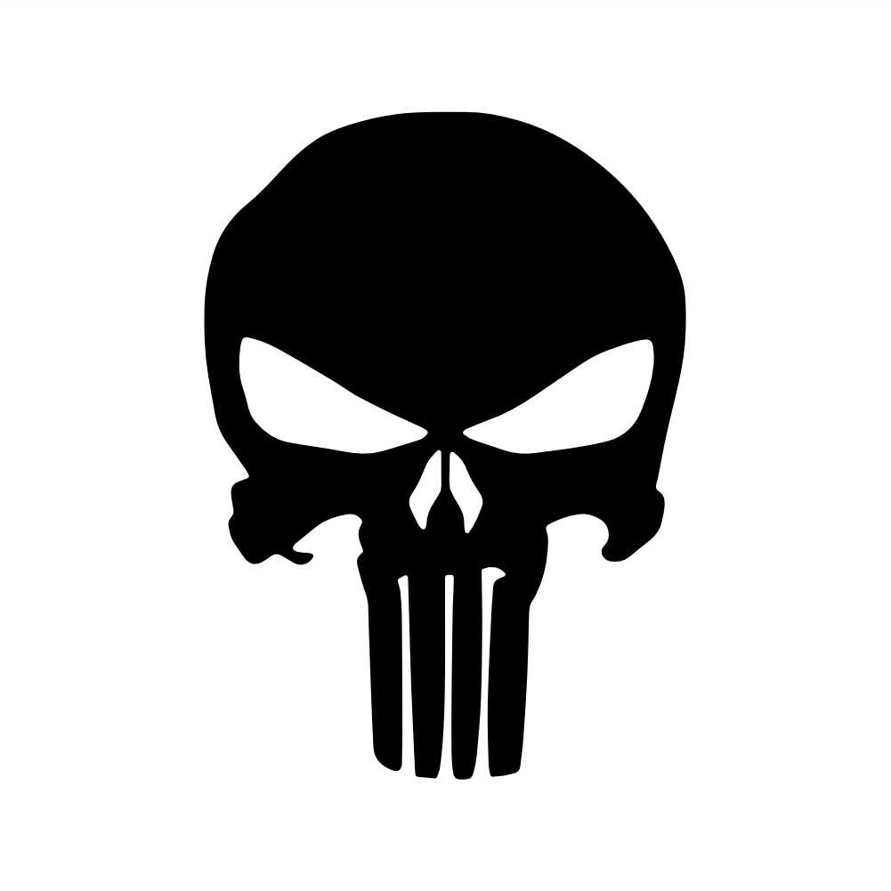 punisher skull truck decal sticker