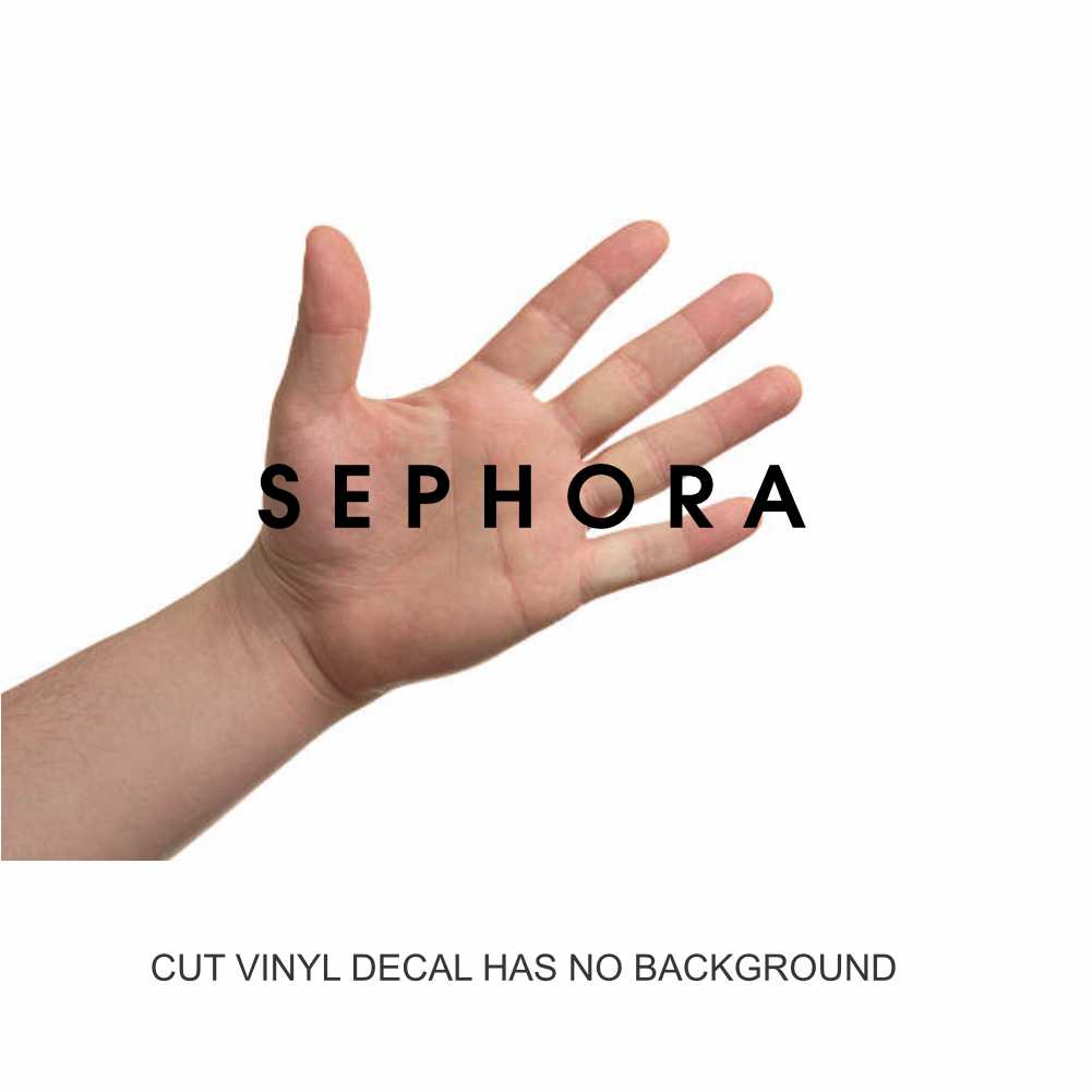 sephora logo vinyl decal sticker