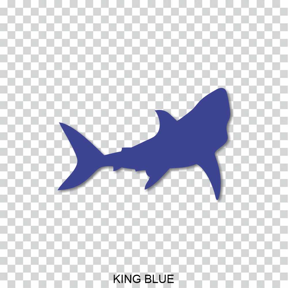 shark silhouette style 2 vinyl decal sticker