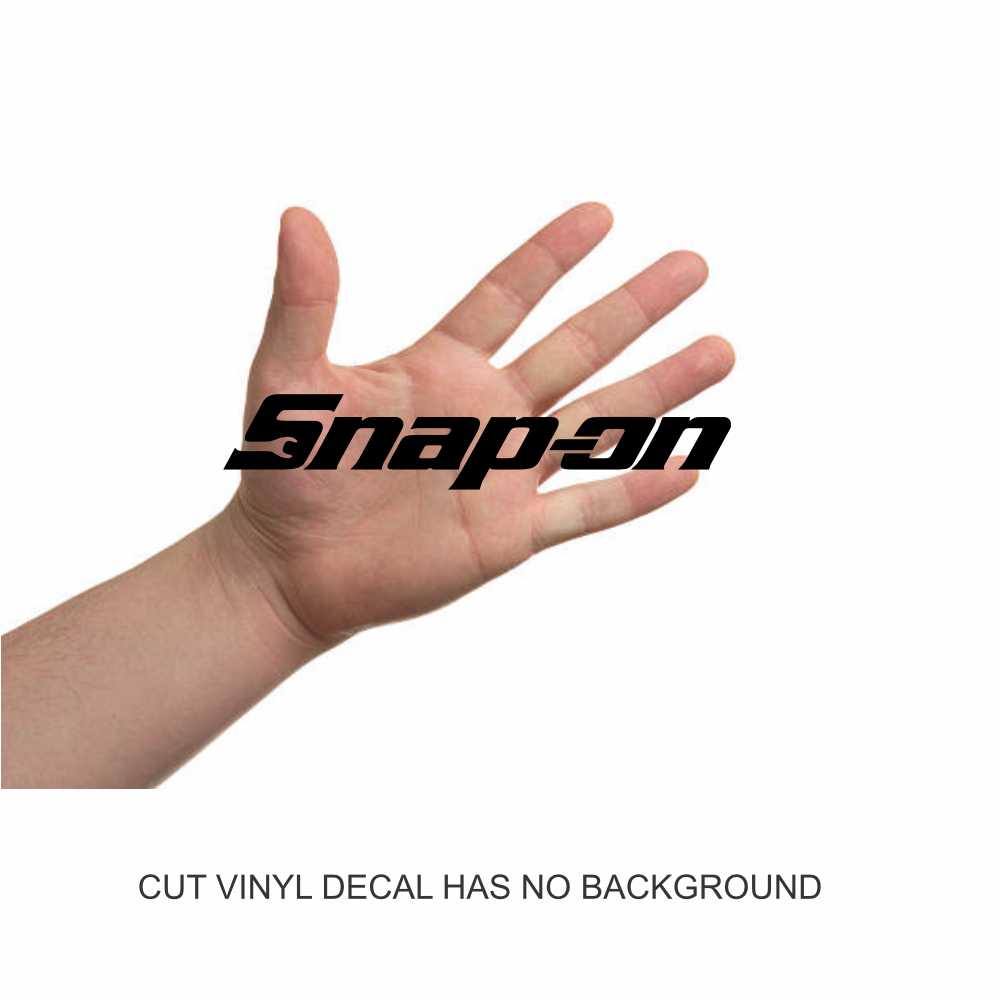 snap on logo vinyl decal sticker
