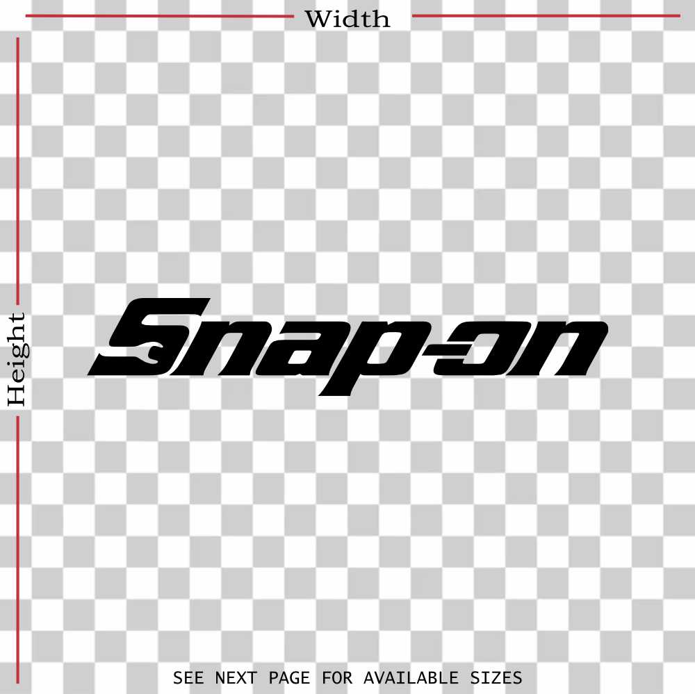 snap on logo vinyl decal sticker