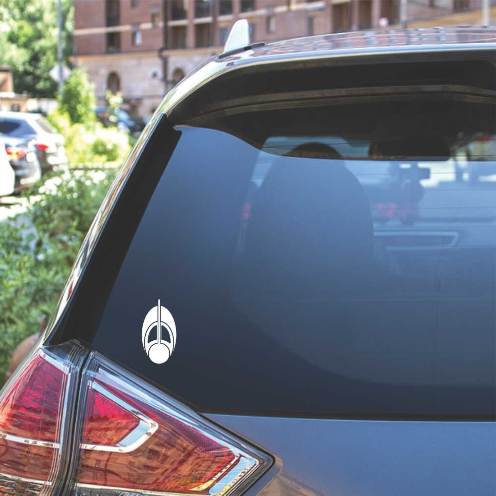 star trek bajoran symbol vinyl decal sticker
