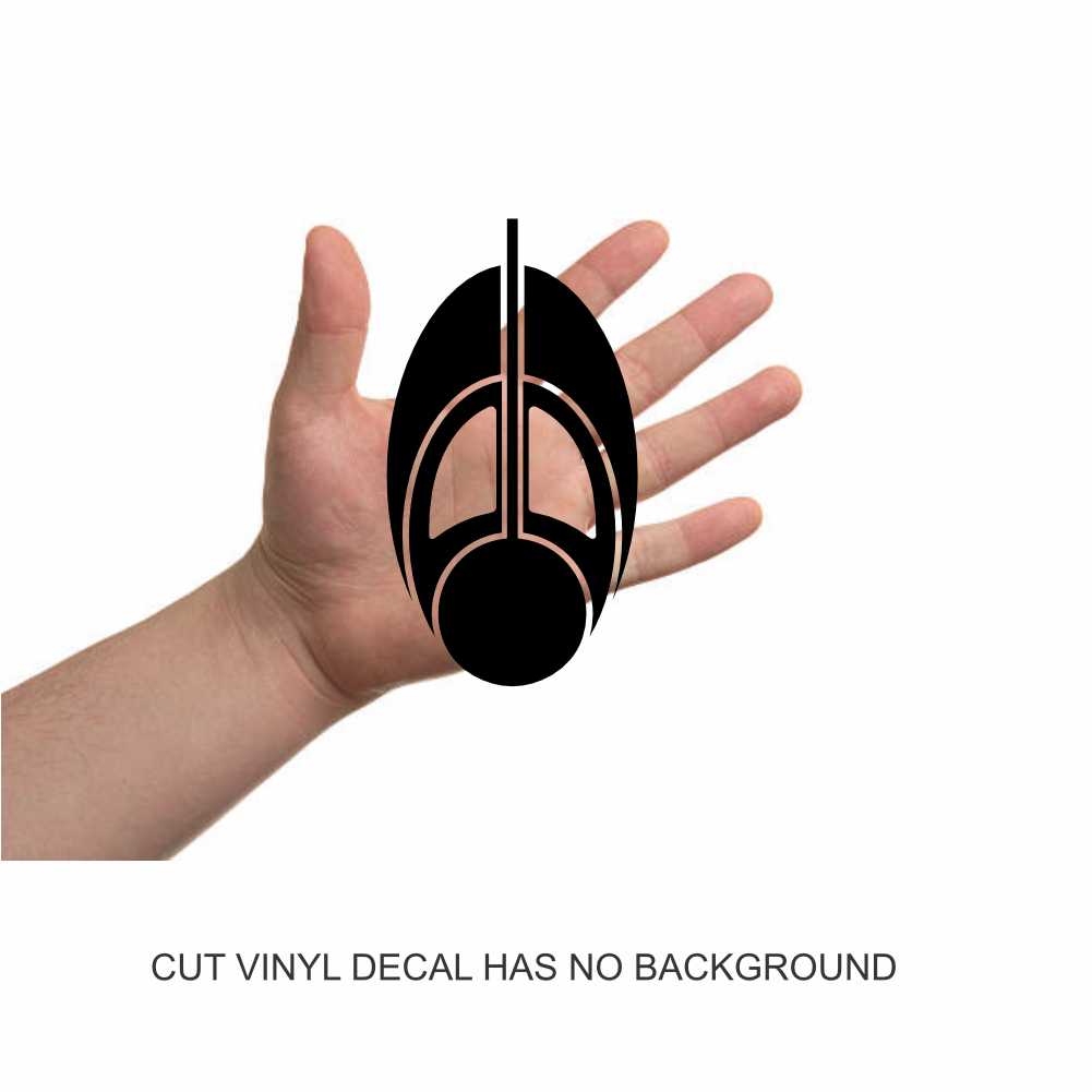 star trek bajoran symbol vinyl decal sticker