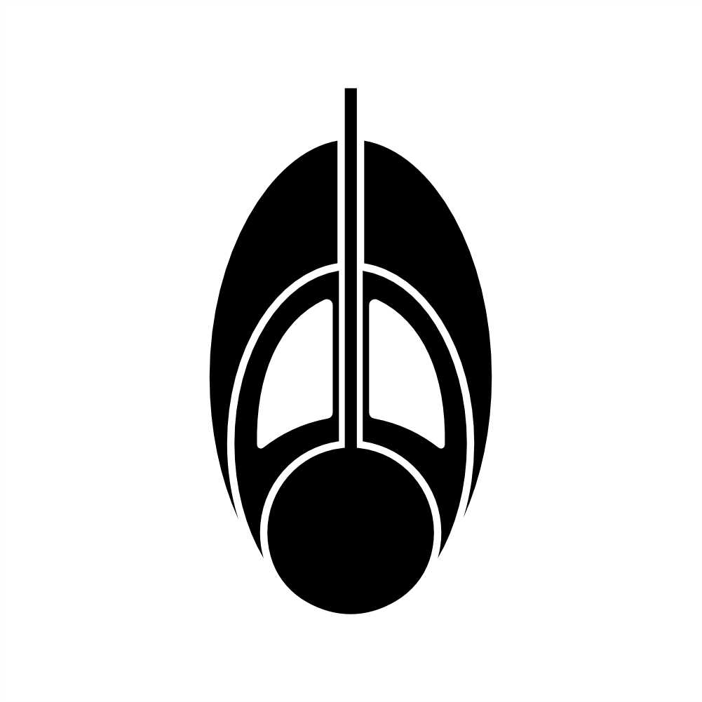 star trek bajoran symbol vinyl decal sticker