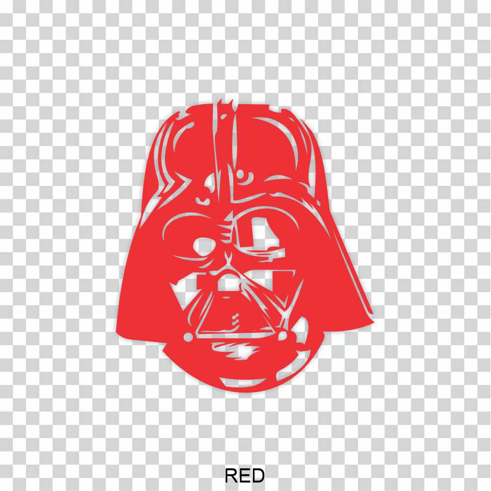 star wars darth helmet vinyl decal sticker