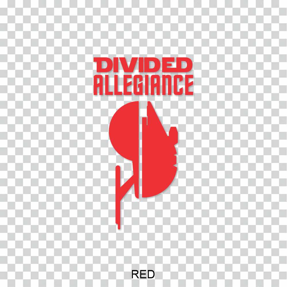 star wars star trek divided allegiance vinyl decal sticker