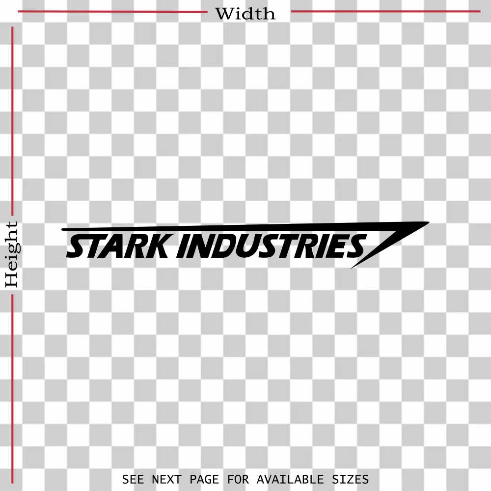 stark industries avengers vinyl decal sticker