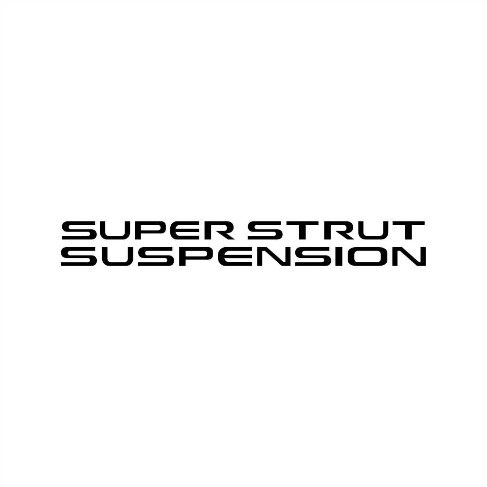super strut suspension vinyl decal sticker