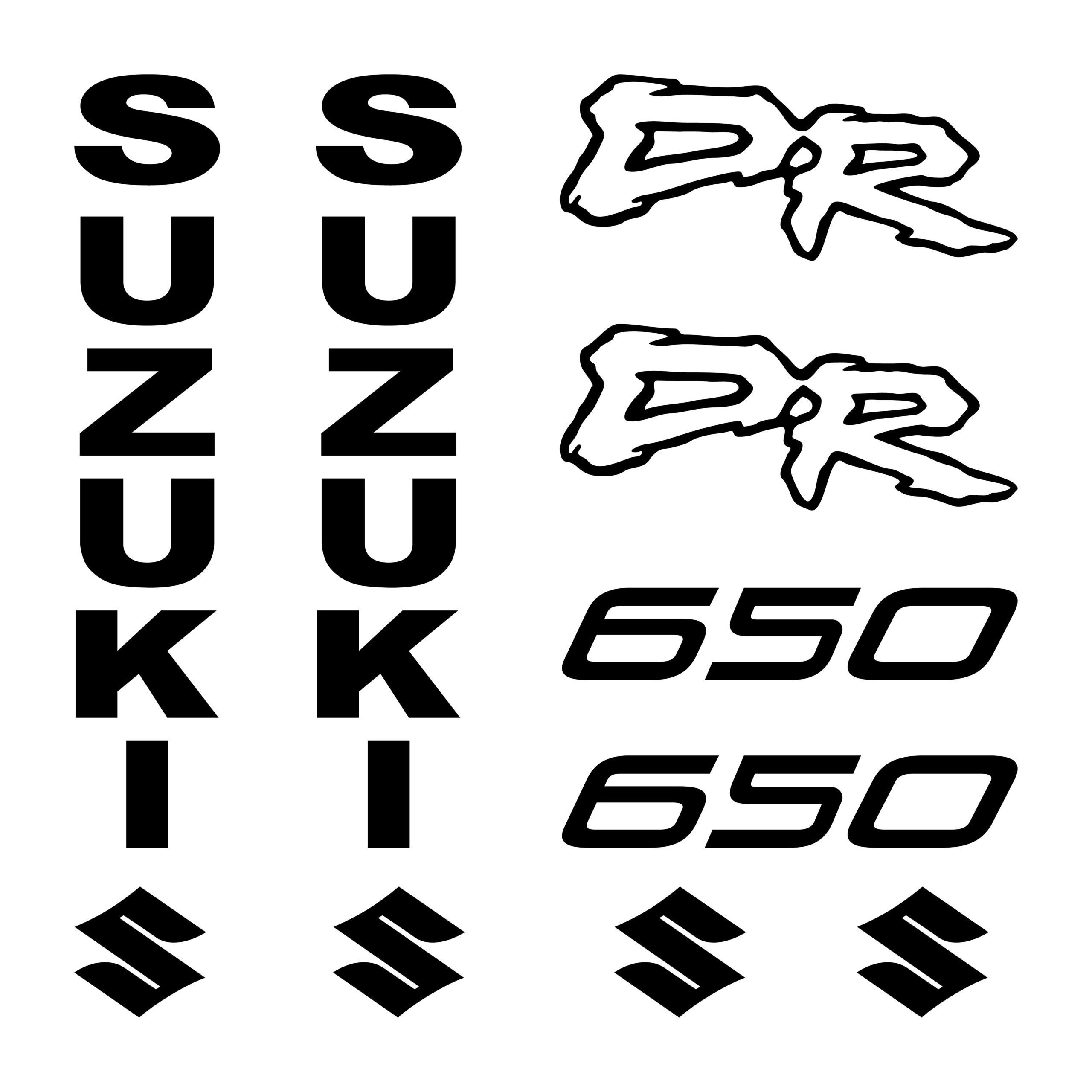 suzuki dr 650 kit vinyl decal sticker