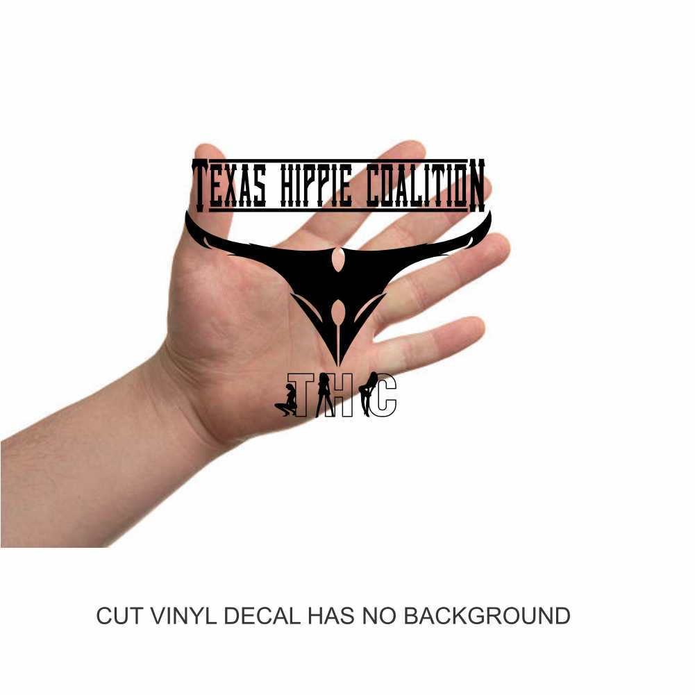 texas hippie coalition band logo vinyl decal sticker