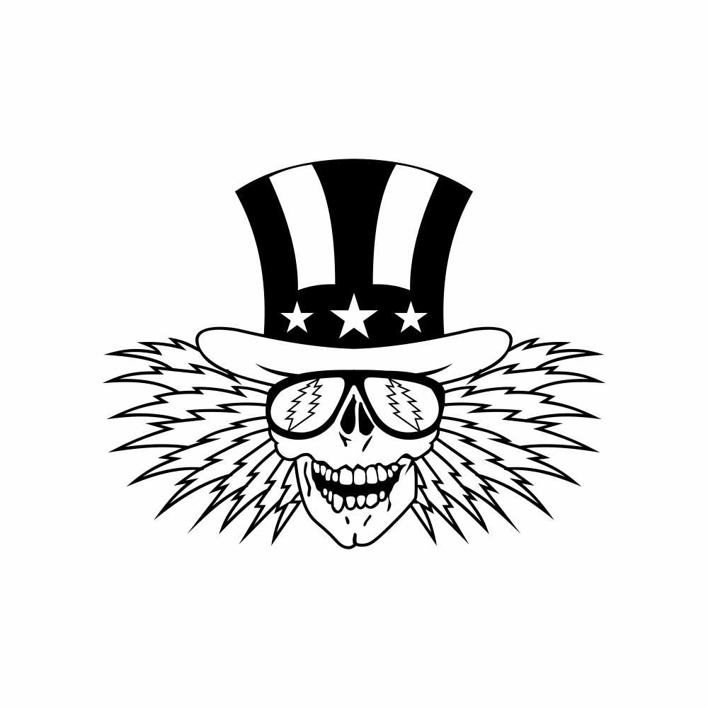 the grateful dead uncle sam vinyl decal sticker