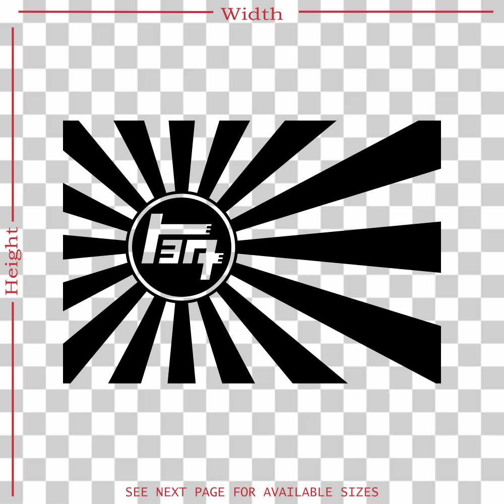 Toyota Teq Vintage Rising Sun Jdm Japanese Vinyl Decal Sticker