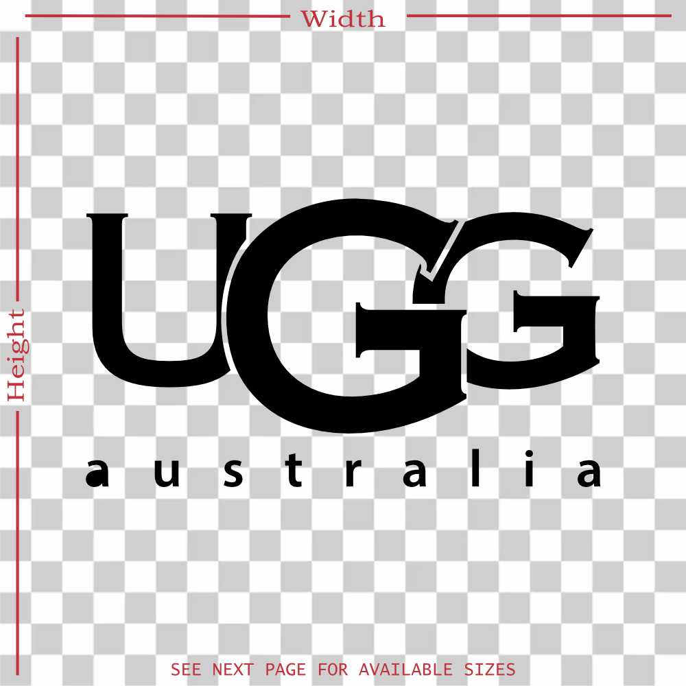 ugg logo vinyl decal sticker