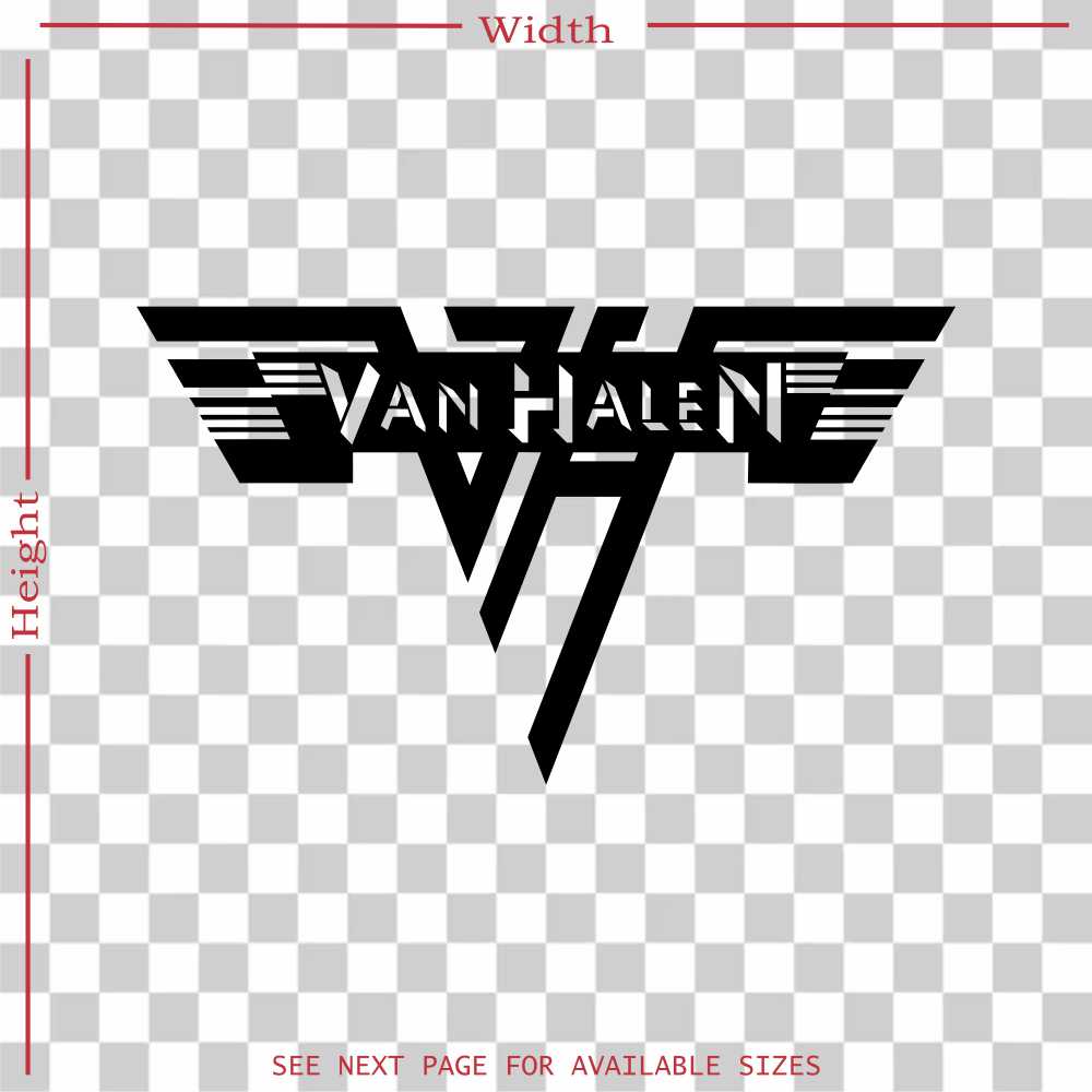 van halen logo band logo vinyl decal sticker
