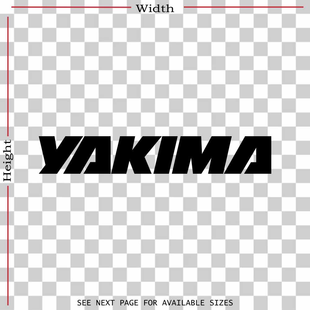 yakima bike vinyl decal sticker